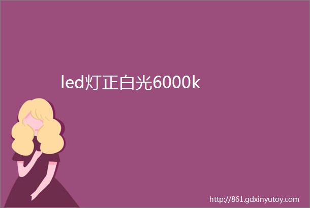 led灯正白光6000k