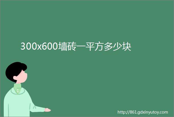 300x600墙砖一平方多少块