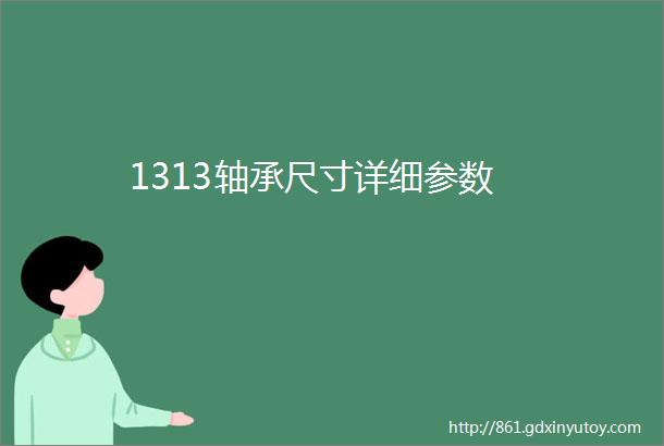 1313轴承尺寸详细参数