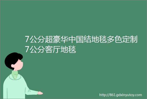 7公分超豪华中国结地毯多色定制7公分客厅地毯