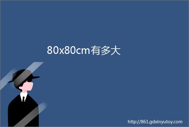 80x80cm有多大