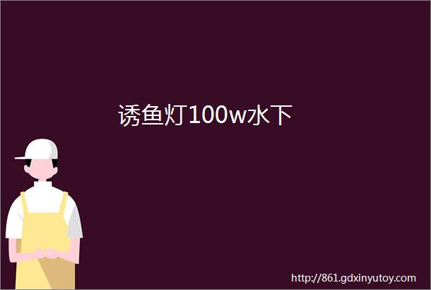 诱鱼灯100w水下