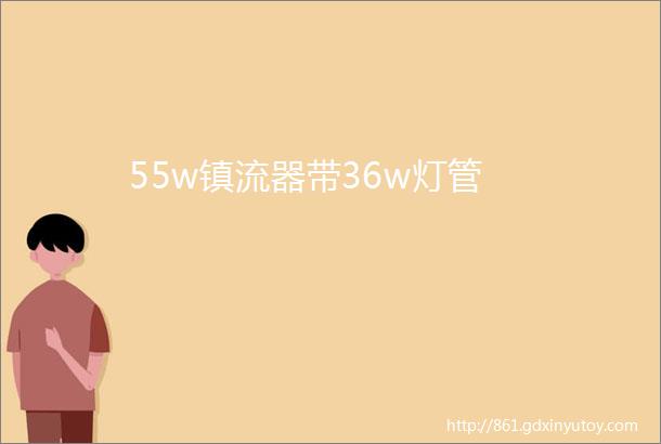 55w镇流器带36w灯管