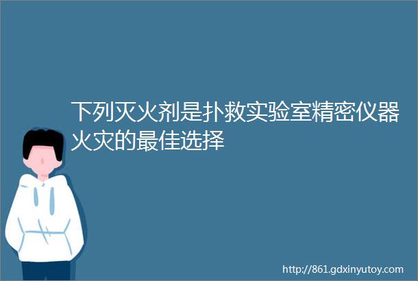 下列灭火剂是扑救实验室精密仪器火灾的最佳选择