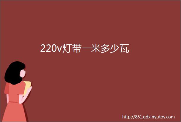 220v灯带一米多少瓦