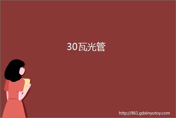 30瓦光管