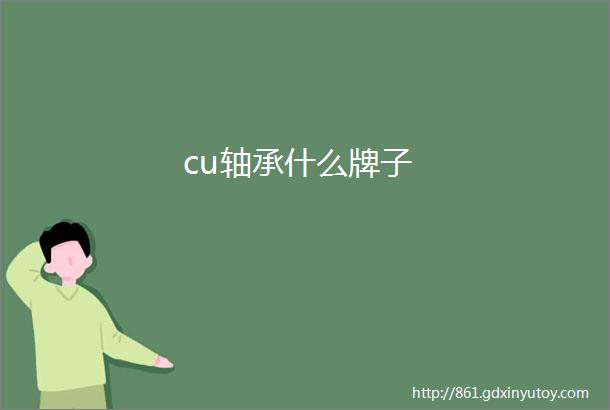 cu轴承什么牌子